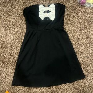 Elegant Black and White Dress